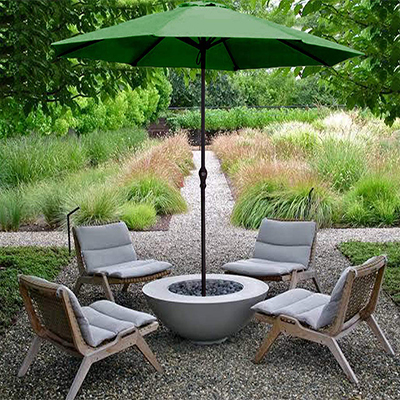9 ft Luxury Centre Pole Garden Umbrella with Base (Green)