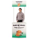 Promotional Demo Table with Your Custom Print, Promotable Trade Show Display Table/Booth Stand Kiosk with Print 2.5 * 2.5 Feet (Send Design on 9534291882) - Image 6