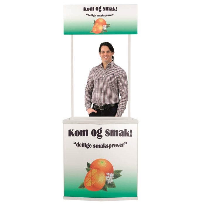 12 Promotional Demo Table with Your Custom Print, Promotable Trade Show Display Table/Booth Stand Kiosk with Print 2.5 * 2.5 Feet (Send Design on 9534291882) - Image 6