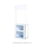 Promotional Demo Table | Promotion Counter | Trade Show Display Table | Booth Stand Kiosk in White Plain Colour with 2.5 * 2.5 Feet - Easy Installation - Image 3