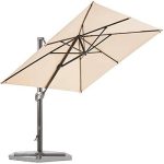 10x10 ft Luxury Heavy Duty Aluminium Large Umbrella with 90 Kg Base - Image 2