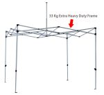 10X10 ft. Gazebo Tent (Super Heavy Duty Premium 33 Kg) canopy Tent with 3 Side Cover - Image 3