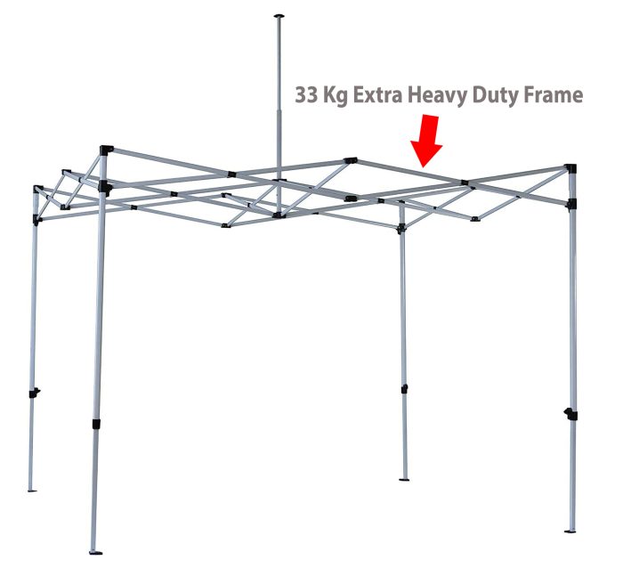 33 Kg Frame 10X10 ft. Gazebo Tent (Super Heavy Duty Premium 33 Kg) canopy Tent with 3 Side Cover - Image 3