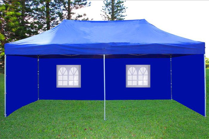 3366666 20x10 ft. Pop Up Gazebo Canopy Tent with 2 Window 3 Side Cover (35 Kgs) - Image 1