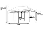 10X20 ft Gazebo Tent with Window Side Cover (Heavy Duty 48 Kg) - Image 2