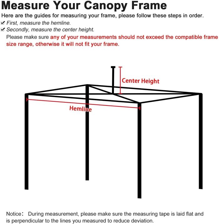 61er05nLytL._SL1500_ 10x10 ft Replacement Canopy Top Cover , Gazebo Top Cover - Image 2