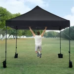 10X10 ft Gazebo Canopy Tent with Sand Bag , Popup Gazebo, Portable Tent (Black)