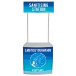 Promotional Demo Table with Your Custom Print, Promotable Trade Show Display Table/Booth Stand Kiosk with Print 2.5 * 2.5 Feet (Send Design on 9534291882) - Image 7