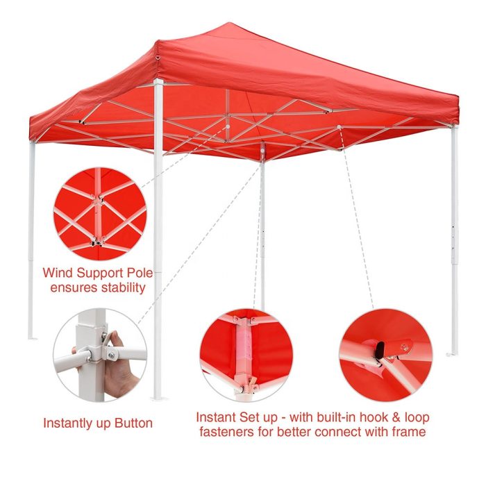 10X10 feet Heavy Duty Gazebo Tent (27 Kg) - Image 3