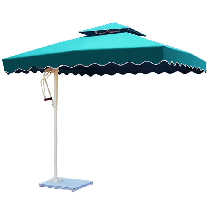 H77da2b1dce904ebfb8c6cb7a9c7509caD 2.5 M X 2.5 M Aluminum Side Pole Square Garden Umbrella with Base - Image 2