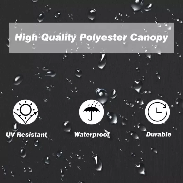Hece379b7f41a48d49a635e19da46dba8P.jpg_960x960 10X10 ft Gazebo Canopy Tent with Sand Bag , Popup Gazebo, Portable Tent (Black) - Image 3