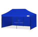10X20 ft Gazebo Tent with Side Cover -Blue