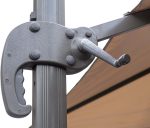 2.5 Meter Heavy Duty 360 Degree Rotating Square Garden Outdoor Patio Umbrella - Image 2