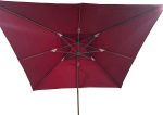 2.5 Meter Heavy Duty 360 Degree Rotating Square Garden Outdoor Patio Umbrella - Image 3